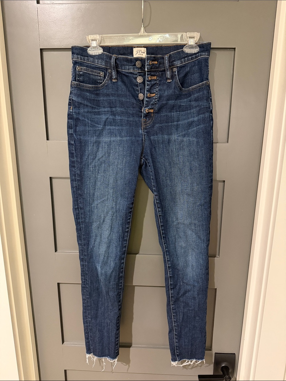 J. Crew High-Rise Button-Fly Women’s Jeans - Dark Blue Sz29